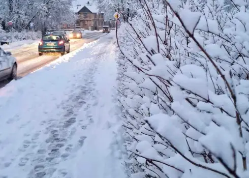 Kuldīgā sniega segas biezums sasniedz 11 centimetrus