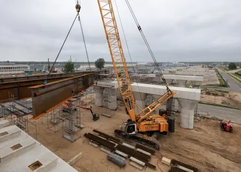 "Rail Baltica" projektam četri gadi: kā šobrīd izskatās pie Rīgas lidostas