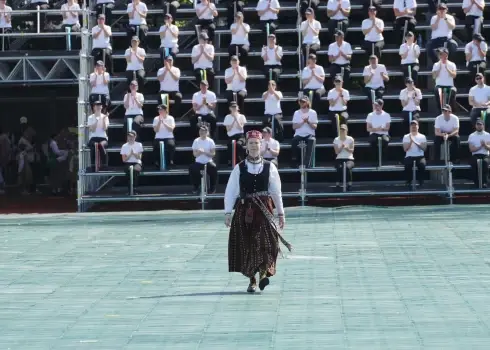 XIII Latvijas Skolu jaunatnes dziesmu un deju svētku deju lielkoncerta "Es atvēru Laimas dārzu" ģenerālmēģinājums