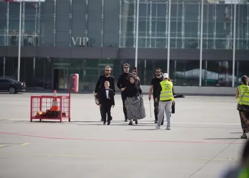 Projekta “Baltijas Balva /Baltic Awards” video filmēšana uz lidostas skrejceļa