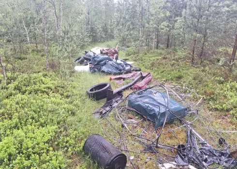 Līvānu meži slīkst būvgružos