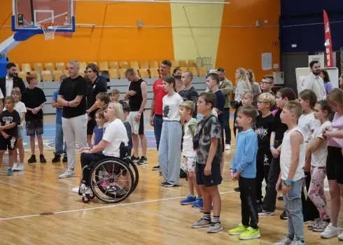 “Olimpieši skolās ar Rimi” pasākuma atklāšana