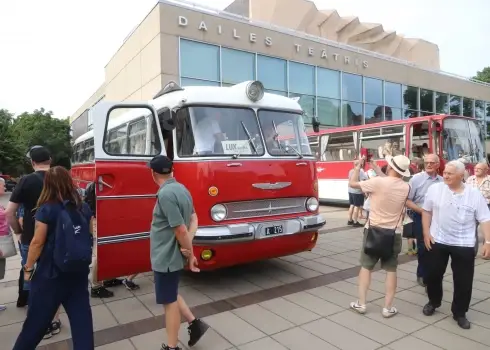 Retro autobusu festivāls Rīgā 2025. gada vasara