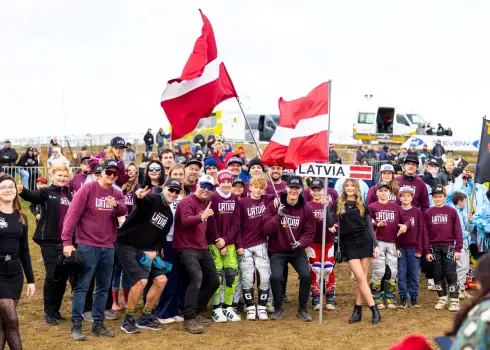 Latvijas jaunie sportisti Nākotnes cerību kausā motokrosā jeb "Coupe de l'Avenir" Beļģijā; 05.10.2025.