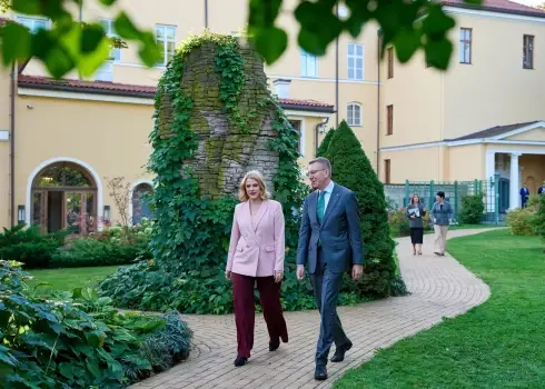 Edgara Rinkēviča un Evikas Siliņas tikšanās Valsts kancelejas skatījumā