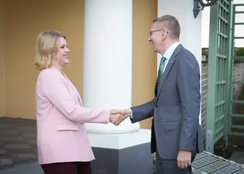 Edgara Rinkēviča un Evikas Siliņas tikšanās Valsts prezidenta kancelejas skatījumā
