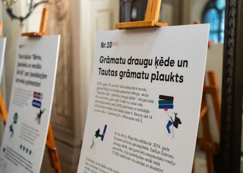 Atklāta tematiska plakātu izstāde “Latviešu grāmatai 500”