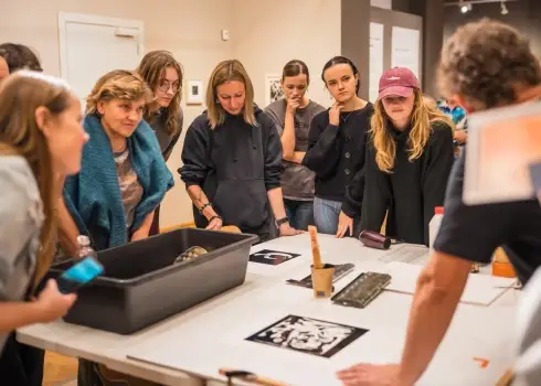 Mākslinieka Jāņa Murovska sietspiedes meistarklase