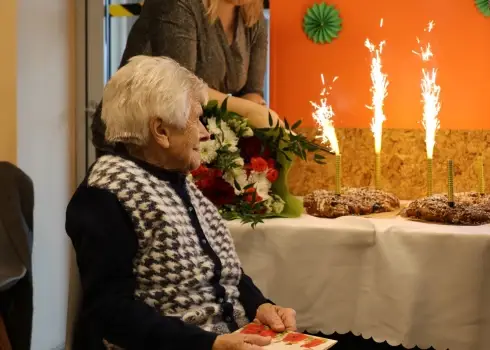 Dunavas pagasta iedzīvotāja Valentīna Rudzīte svin 100 gadu jubileju