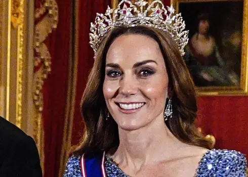 Princese Ketrīna banketā par godu Vācijas valsts vizītei 2025. gada 3. decembrī