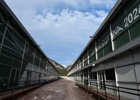 Olimpiešu un paralimpiešu pārvietojamās būdiņas Kortīnā d'Ampeco