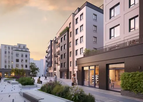 CENTRUS ēkas, promenāde un apkaime