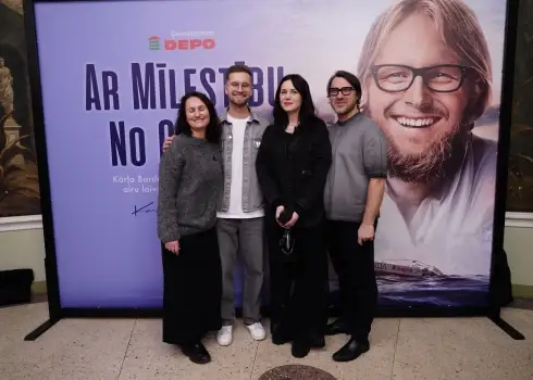 Aizsaulē aizgājušā ceļotāja Kārļa Bardeļa filmas "Ar mīlestību no okeāna" pirmizrāde "Splendid Palace"; 12.02.2026.