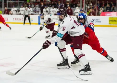 Pasaules U-18 čempionāts hokejā: Latvija - Čehija 